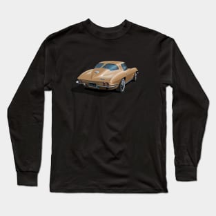 1963 Corvette in gold Long Sleeve T-Shirt